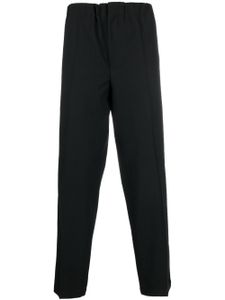 Jil Sander pantalon droit à design plissé - Noir