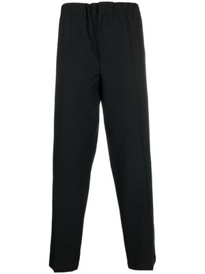 Jil Sander pantalon droit à design plissé - Noir