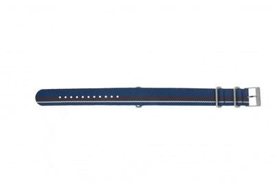 Horlogeband Timex TW2P62400 Onderliggend Textiel Blauw 20mm
