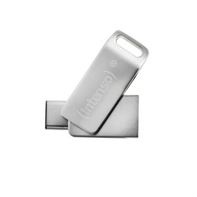 Intenso cMobile Line USB-stick 128 GB Zilver 3536491 USB-C 3.2 Gen 1, USB-A 3.2 Gen 1