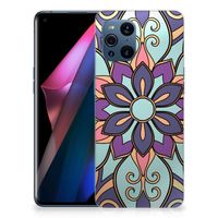 OPPO Find X3 | X3 Pro TPU Case Purple Flower - thumbnail