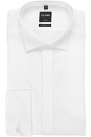 OLYMP Soiré Modern Fit Gala shirt wit, Effen - thumbnail
