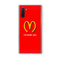 I'm lovin' you: Samsung Galaxy Note 10 Transparant Hoesje I'm lovin' you: Samsung Galaxy Note 10 Transparant Hoesje