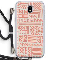 Marrakech Pink: Samsung Galaxy J5 (2017) Transparant Hoesje met koord