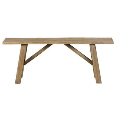 Leen Bakker - Bankje Siep - Naturel - 45x120x35 Cm - Teakhout - Bruin