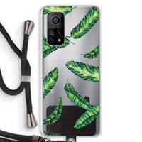 Lange bladeren: Xiaomi Mi 10T 5G Transparant Hoesje met koord