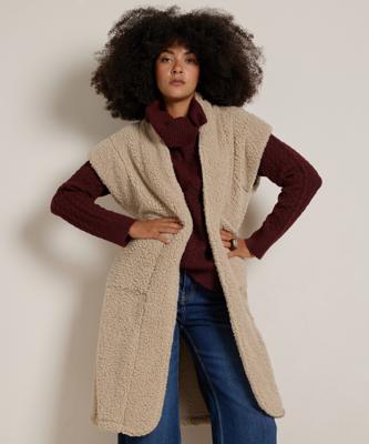 teddy gilet lang teddy gilet lang