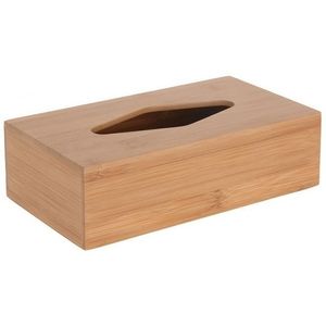 Tissuebox/tissuedoos van bamboe hout B10 x H9 x L23 cm   -