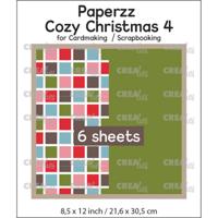 Crealies • paperzz 6x cozy christmas vel 4: vierkantjes + groen
