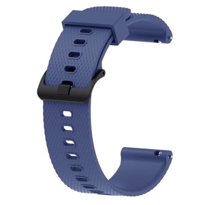 Siliconen sport polsband voor Garmin VivoActive 3 20mm (donkerblauw)