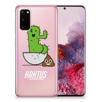 Samsung Galaxy S20 Telefoonhoesje met Naam Cactus Poo
