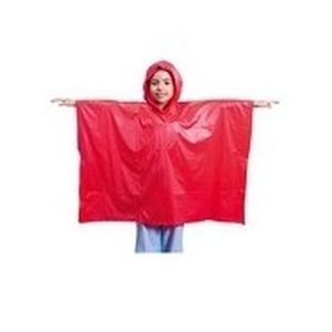 4x Kinder regen ponchos blauw