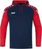 JAKO 6722 Sweater Met Kap Performance - Marine/Rood - S