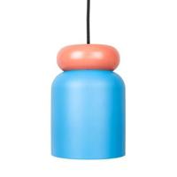 Studio Zondag Cloche hanglamp brick|clear blue