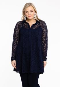 Yoek Blouse | Blauw | Maat 38/40