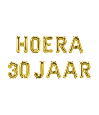 Folie ballon hoera 30 jaar