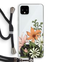 Floral bouquet: Pixel 4 XL Transparant Hoesje met koord