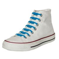 14x Shoeps elastische veters kobaltblauw voor kinderen/volwassen - thumbnail