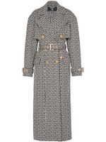 Balmain trench à motif monogrammé - Noir