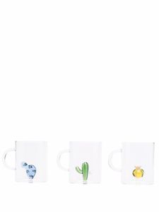 Ichendorf Milano lot de 3 tasses Desert Plants - Blanc