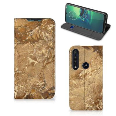 Motorola G8 Plus | Standcase | Marmer Creme