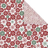 Vivi Gade Design papier, ijskristallen & stippen, vel 30,5x30,5 cm, 180 gr, 5 vel/ 1 doos