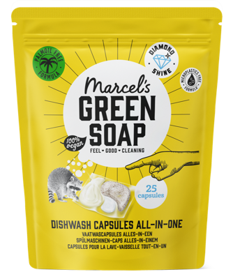 Marcels Green Soap Vaatwas Capsules Alles-In-Een