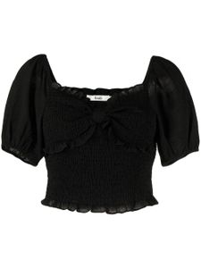 b+ab blouse à encolure cœur - Noir