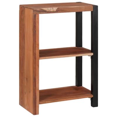 Boekenkast Bruin, Zwart 50 x 30 x 75 cm Massief Acaciahout