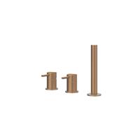 Badrandcombinatie IVY Concord 3-gats Mengkraan Met Uittrekbare Handdouche Zonder Uitloop RVS316 Geborsteld Mat Koper PVD Badrandcombinatie IVY Concord 3-gats Mengkraan Met Uittrekbare Handdouche Zonder Uitloop RVS316 Geborsteld Mat Koper PVD