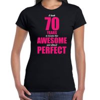 It took 70 years to become this awesome verjaardag cadeau t-shirt zwart voor dames