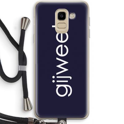Gijweet: Samsung Galaxy J6 (2018) Transparant Hoesje met koord