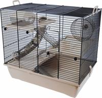Interzoo hamsterkooi Pinky 3 beige - Gebr de boon