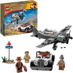 LEGO Indiana Jones - Gevechtsvliegtuig achtervolging constructiespeelgoed 77012