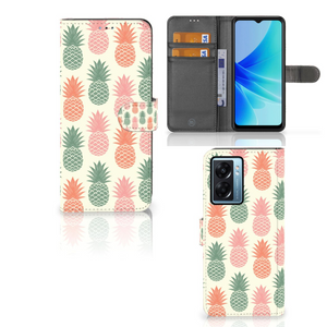 OPPO A77 5G | A57 5G Book Cover Ananas