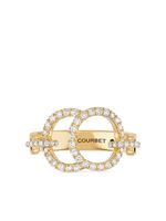 Courbet bague CELESTE en or recyclé 18ct pavée de diamants créés en laboratoire