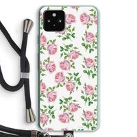 Kleine roosjes: Pixel 5a 5G Transparant Hoesje met koord Kleine roosjes: Pixel 5a 5G Transparant Hoesje met koord