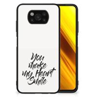 Xiaomi Poco X3 | X3 Pro | Telefoon Hoesje | met tekst Heart Smile Xiaomi Poco X3 | X3 Pro | Telefoon Hoesje | met tekst Heart Smile