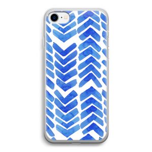 Blauwe pijlen: iPhone SE 2020 Transparant Hoesje