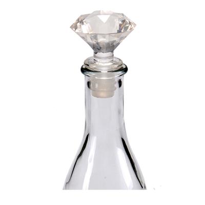 Arte r Wijnstopper - kunststof - diamant geslepen look - 7 x 4 cm - flessenstopper Arte r Wijnstopper - kunststof - diamant geslepen look - 7 x 4 cm - flessenstopper