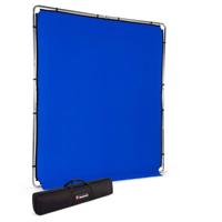 Manfrotto EzyFrame achtergrond 2 x 2,3m Chroma Key blauw Manfrotto EzyFrame achtergrond 2 x 2,3m Chroma Key blauw