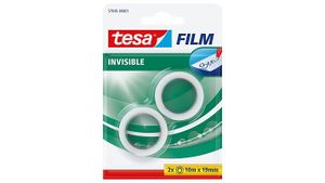 tesa 57649-00001-01 tesafilm Invisible Transparant (l x b) 10 m x 19 mm 2 stuk(s)