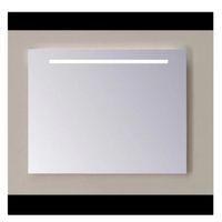 Spiegel Sanicare Q-Mirrors 90x60 cm PP-Geslepen Vierkant Met Aan De Bovenkant LED Cold White  incl. ophangmateriaal Zonder Schakelaar - thumbnail