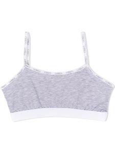 La Perla Kids brassière de sport à finitions à logo - Gris