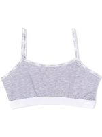 La Perla Kids brassière de sport à finitions à logo - Gris