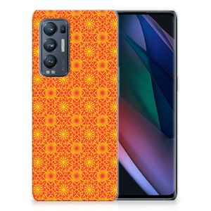 OPPO Find X3 Neo TPU bumper Batik Oranje