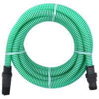 VidaXL Zuigslang met pvc koppelingen 1,1&apos;&apos; 4 m pvc groen