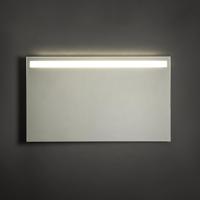 Adema Squared badkamerspiegel 120x70cm met bovenverlichting LED met spiegelverwarming en sensor schakelaar NAA002-N45B-120