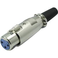 Kash 55020 XLR-connector Koppeling, recht Aantal polen: 3 Zilver 1 stuk(s)