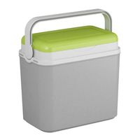 Koelbox grijs/groen 10 liter 30 x 19 x 28 cm - Koelboxen - thumbnail